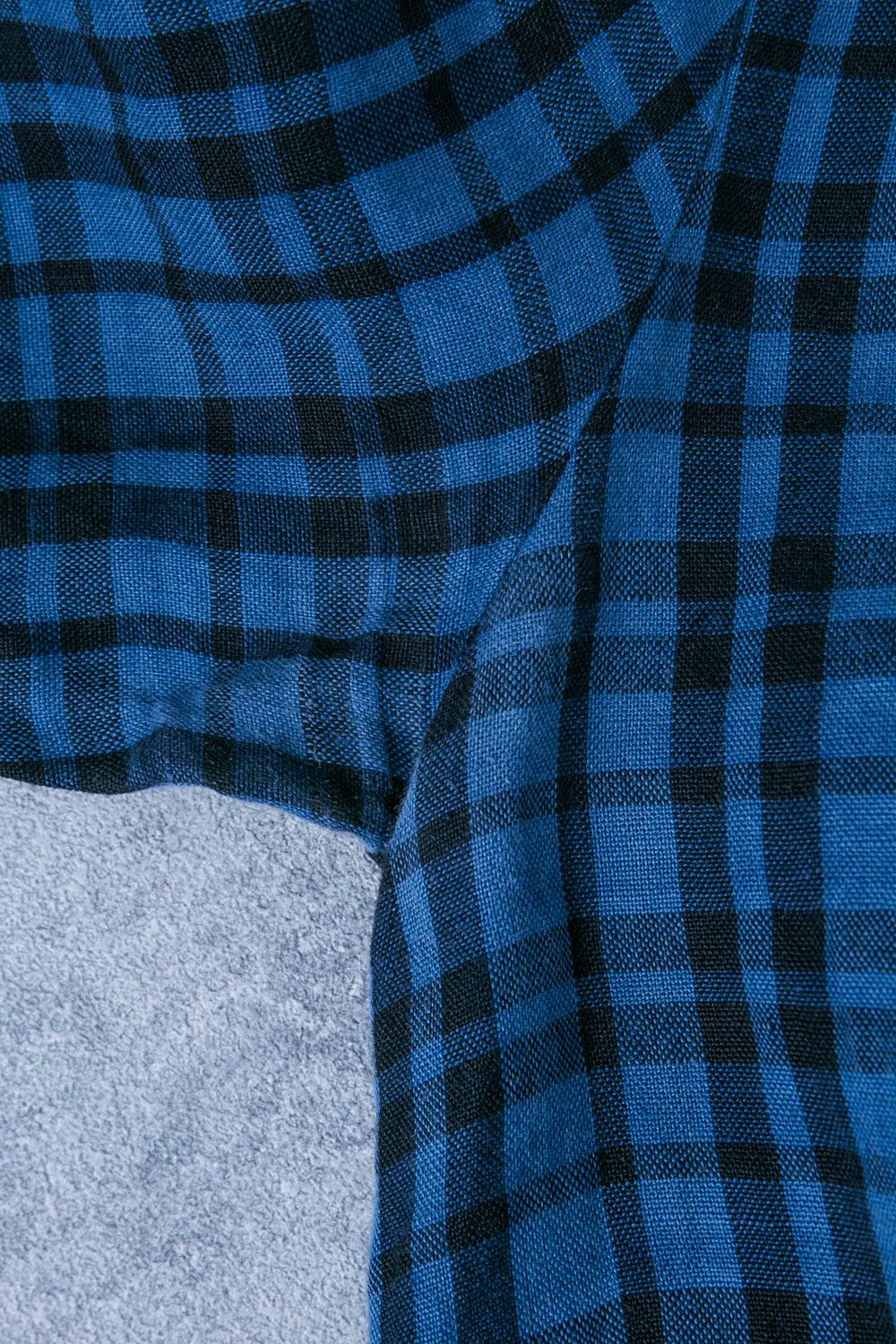 7/26本日限定お値下　fog linen work ギンガムチェックワンピース lwa805-93.jpg