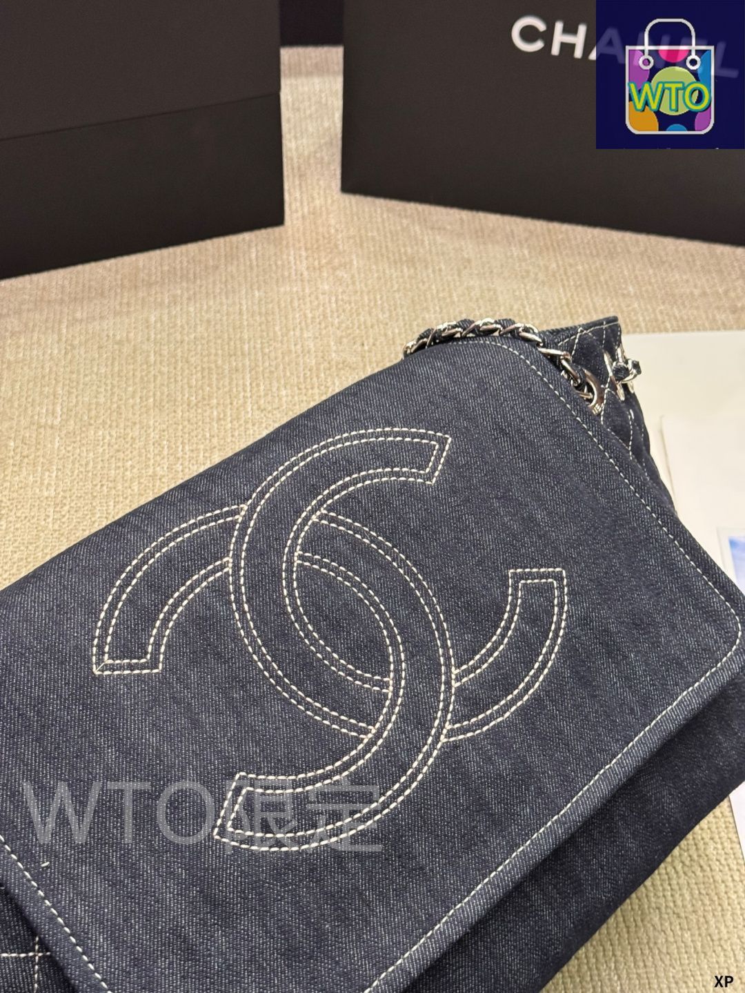 CHANEL デニムトートバッグ