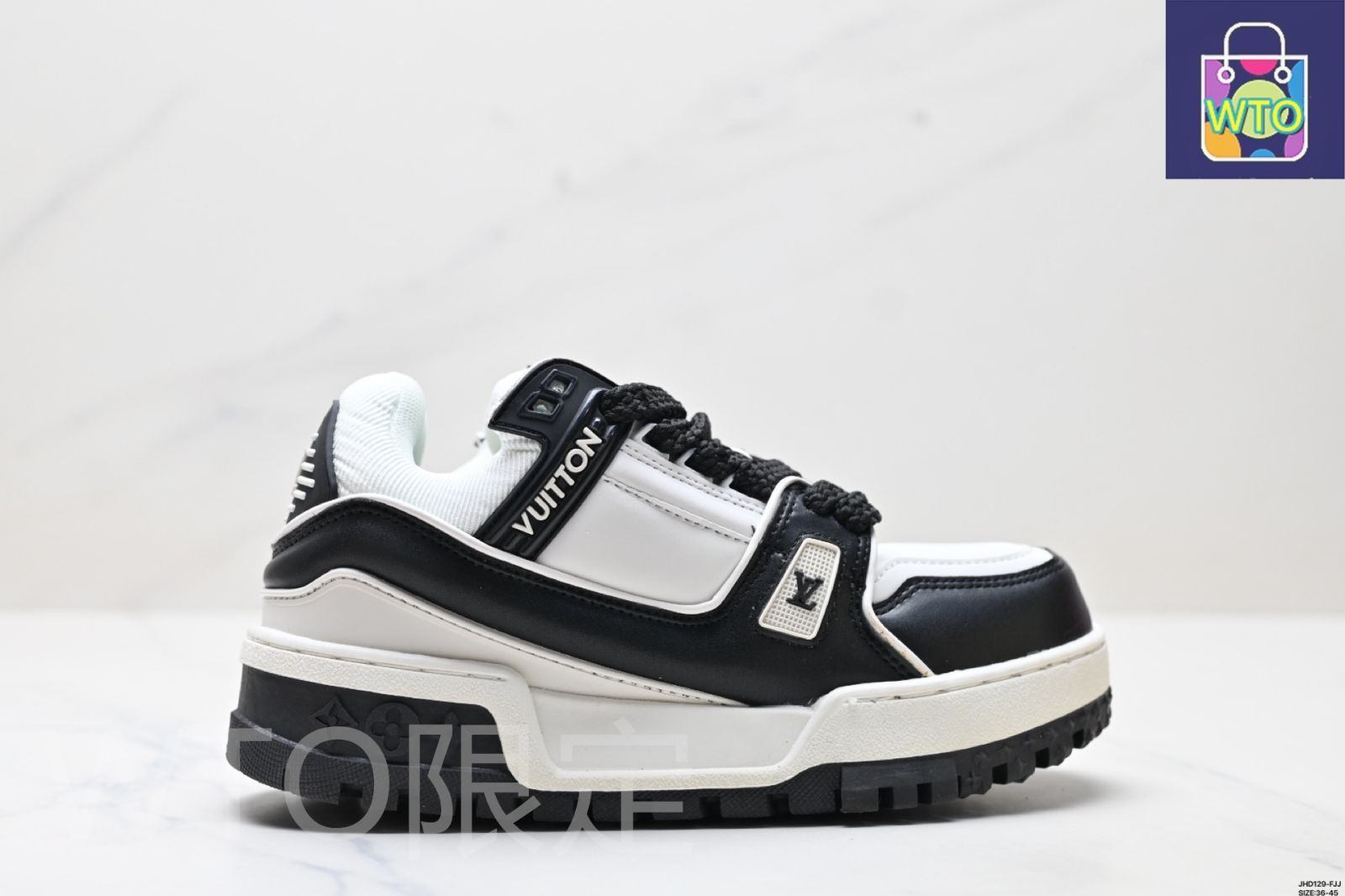 全新 ブランドニュー LV ルイ ヴィトン Louis Vuitton Trainer Sneaker Low レジャースポーツカルチャーユニセックススラップシューズ -WTO輸入1