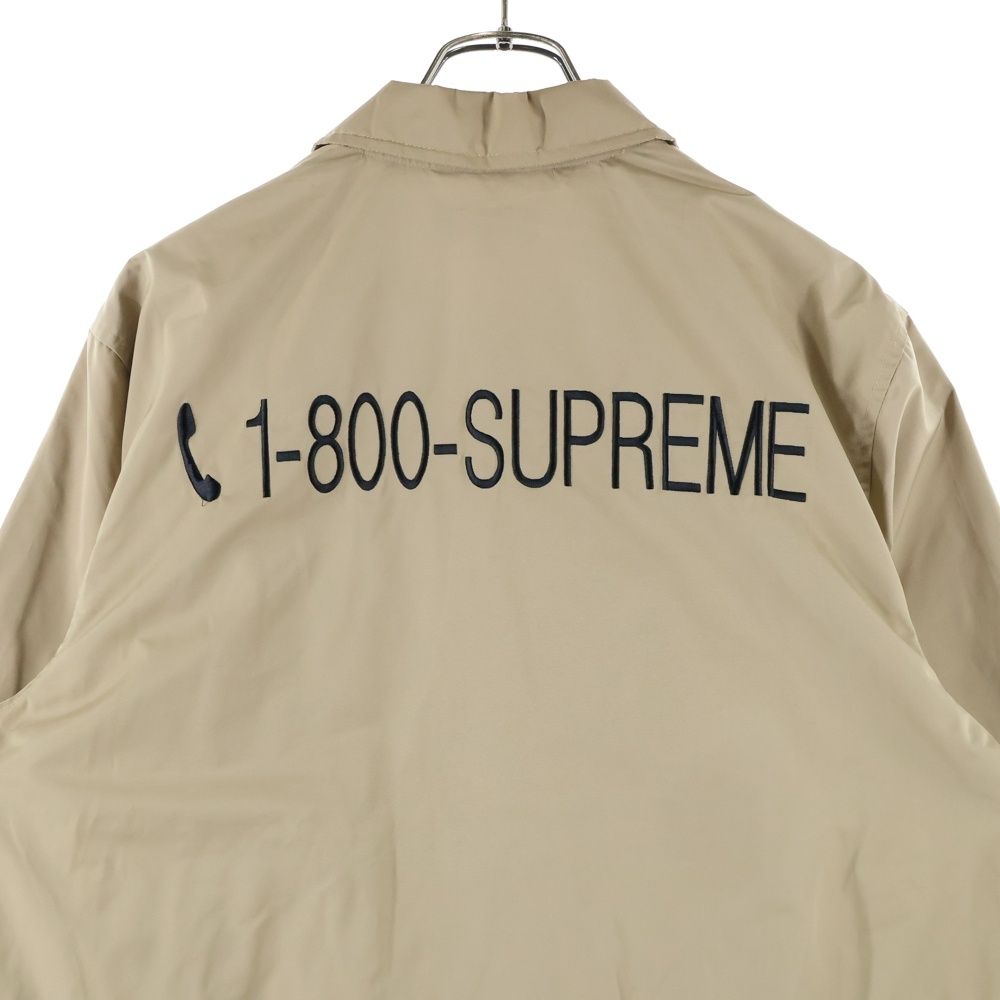 SUPREME (シュプリーム) 19AW 1-800 COACHES JACKET ロゴエンブロイ