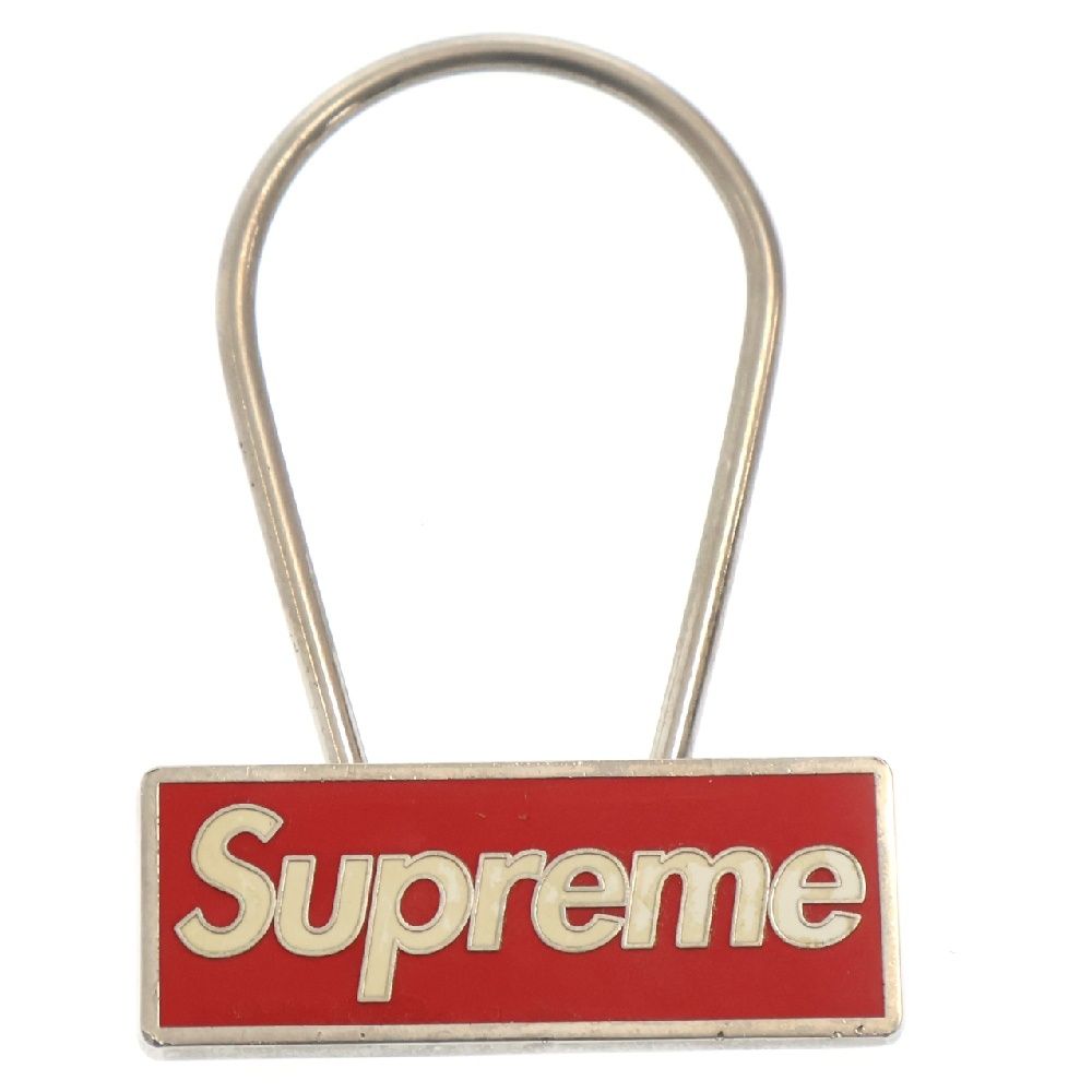 SUPREME (シュプリーム) 15AW CLIP Keychain Red クリップキーチェーン シルバー/レッド - メルカリ