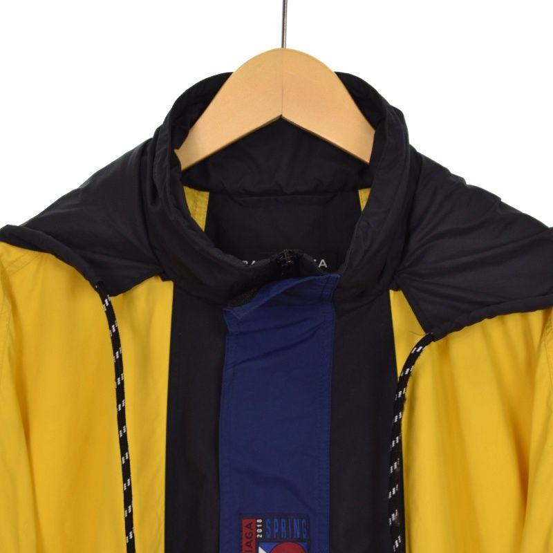 バレンシアガ BALENCIAGA 18AW ダブルヘム ハーフジップ ウインド