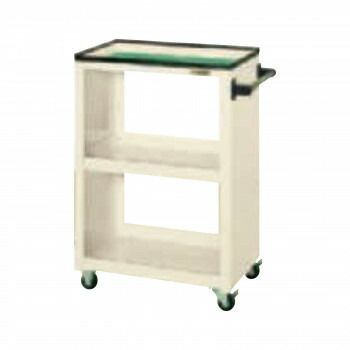 サカエ パネルワゴン 天板皿型 グリーン PMW-2CIN