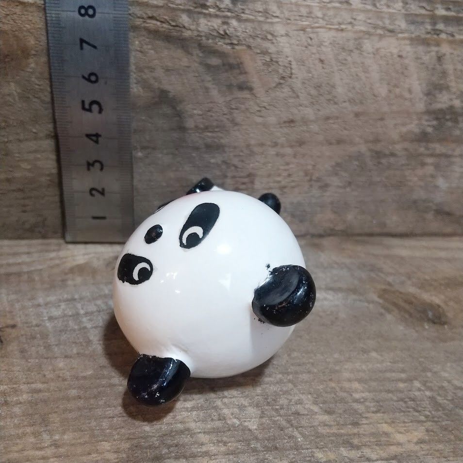 昭和レトロ】内藤ルネ・パンダ 貯金箱 陶器人形 - メルカリ