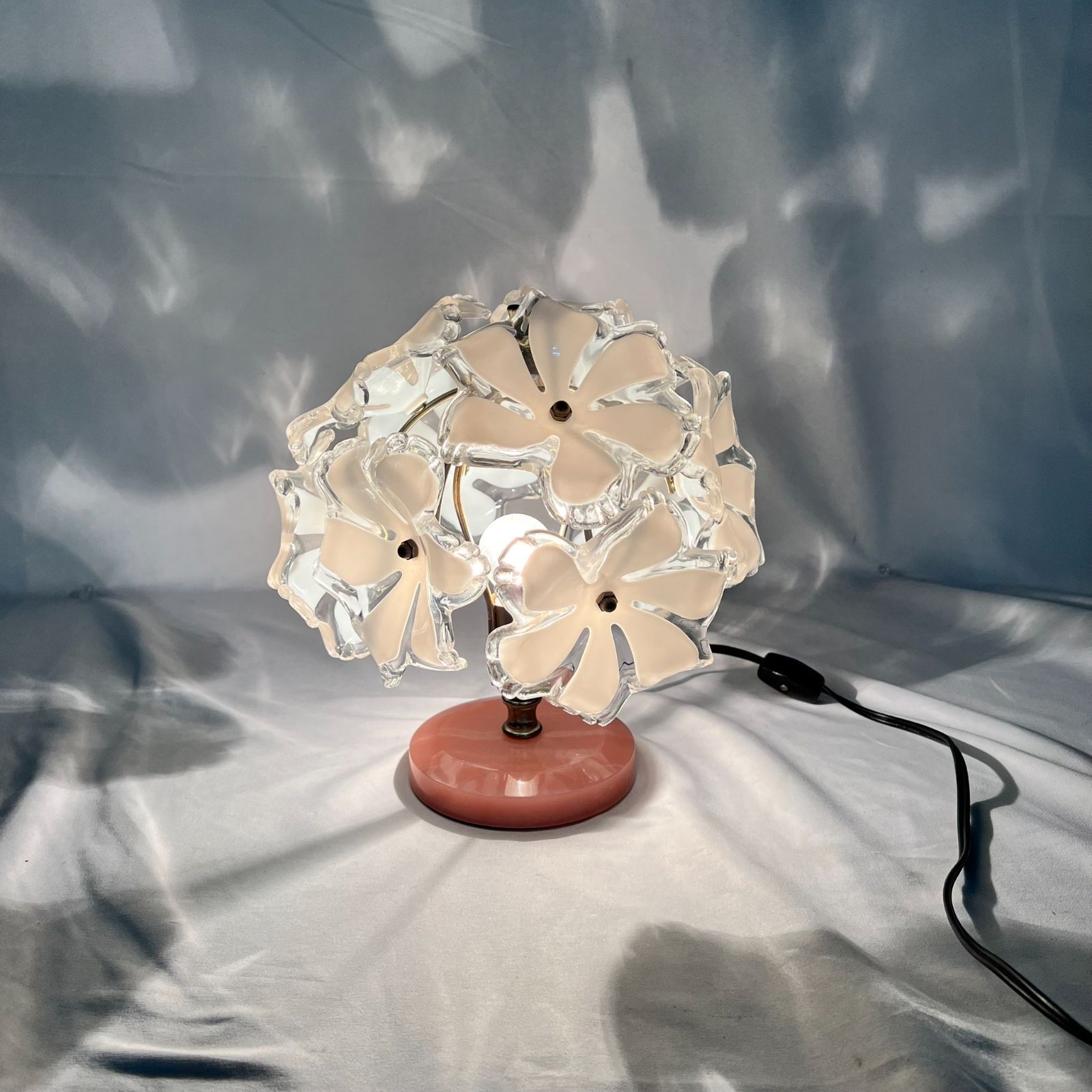 値下げしました！　キシマ　花型クリアガラスブーケペンダントライト 値下げしました！！ キシマ 花型クリアガラスブーケペンダントライト