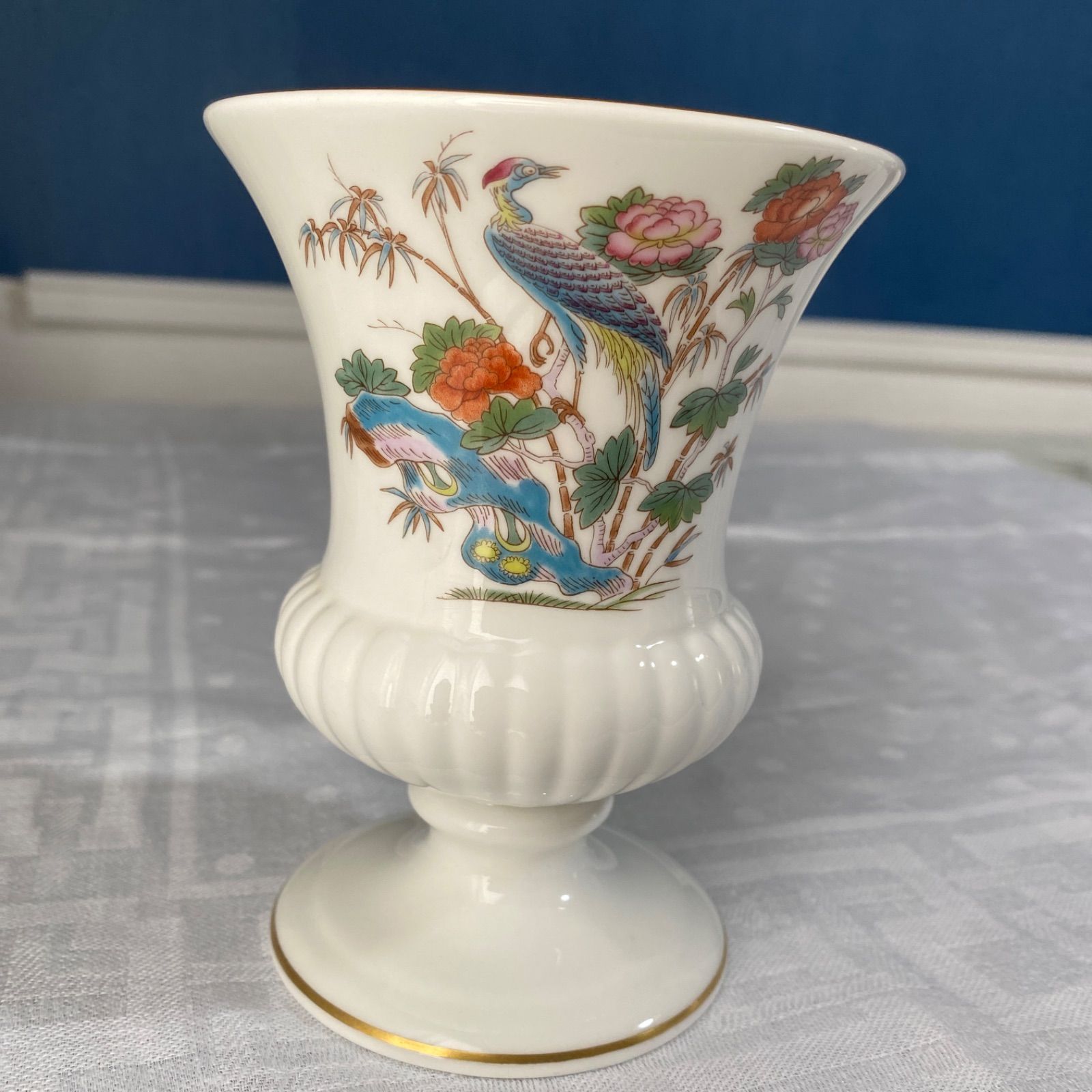 Wedgwood クタニクレーン 黒壺 フラワーベース ローズボウル