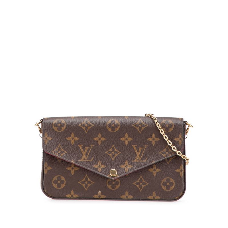 Louis Vuitton ◆ 実用的な【ポシェット フェリシー】モノグラム ルイヴィトン バッグ レディース ショルダー チェーン