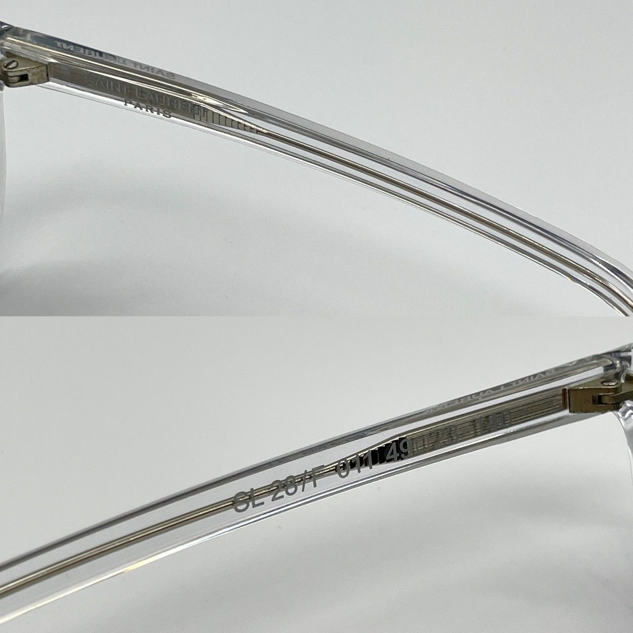 サンローラン サングラス プラスチック クリア グレー ミラー 新品 70820 カラーレンズ サングラス クラシック スモーククリア グレー