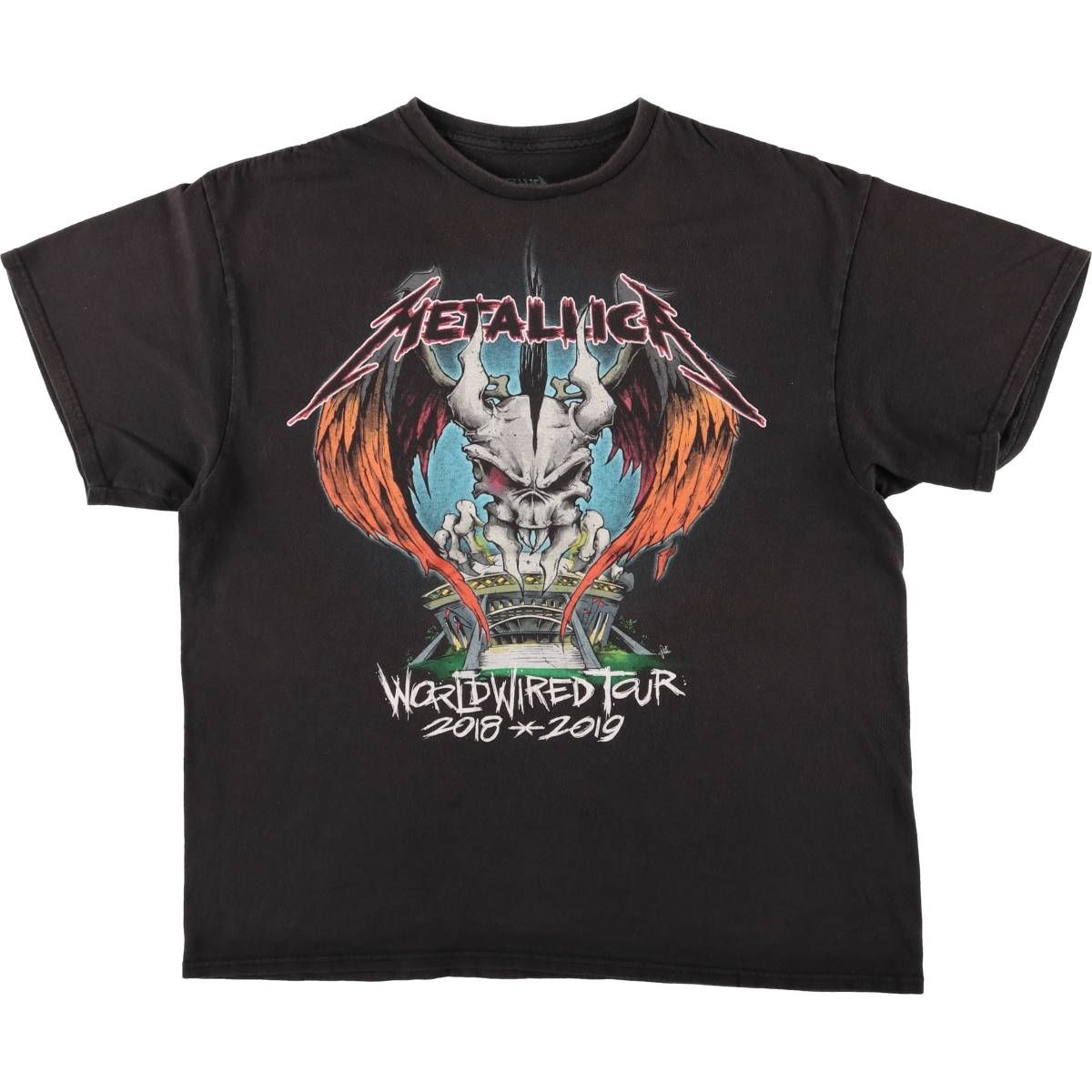 古着 Metallica メタリカ バンドTシャツ バンT メンズXL相当