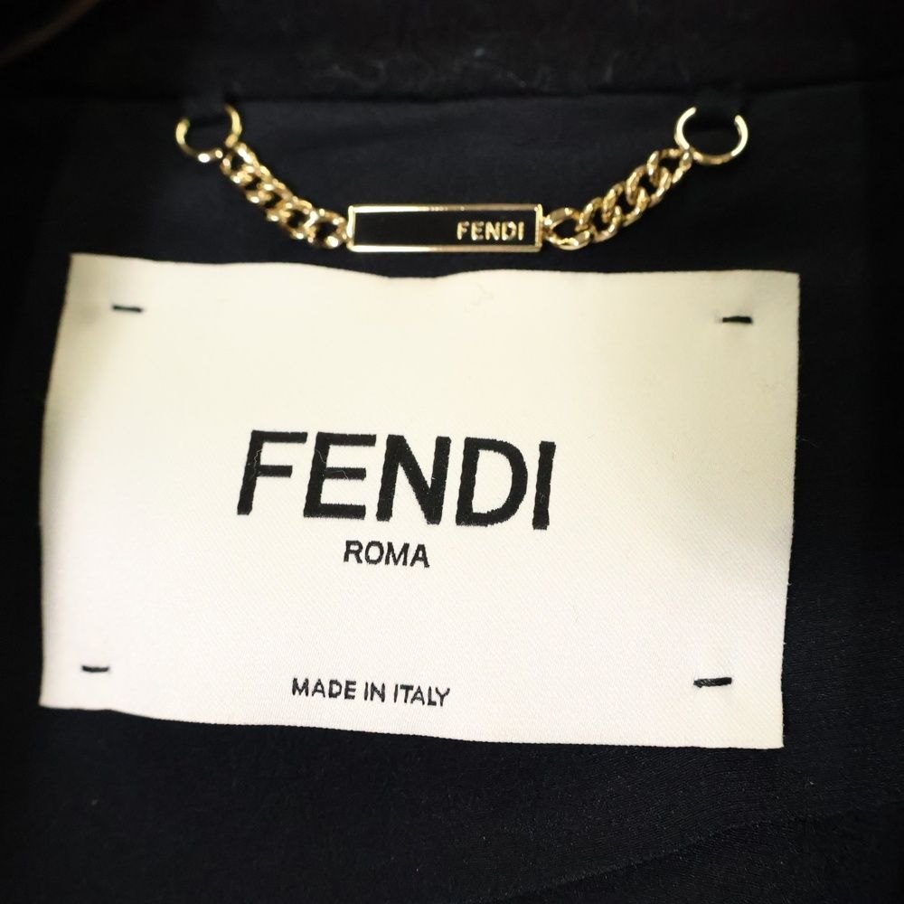FENDI (フェンディ) 22AW ズッカ柄 ミンクファーポケット サイド