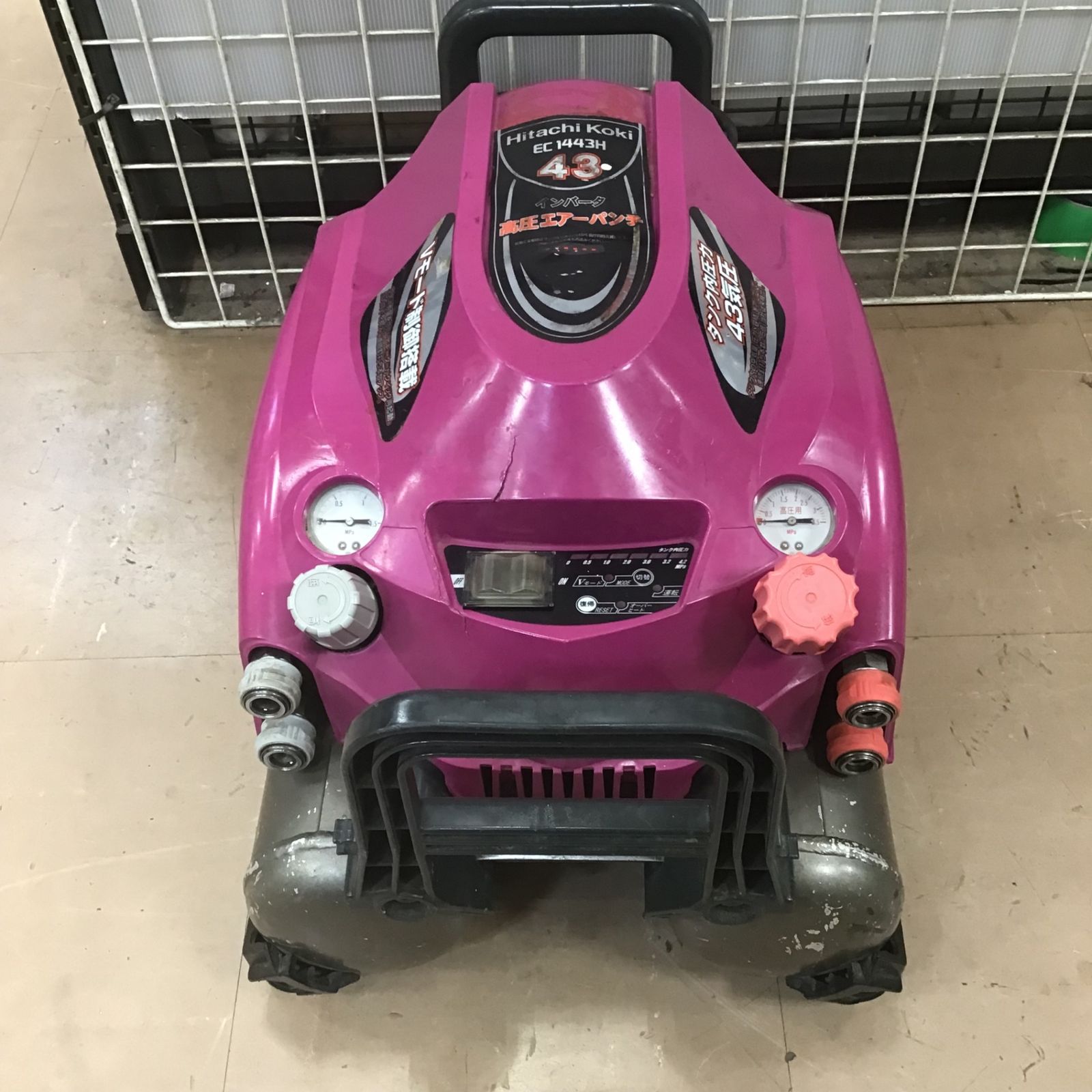 ☆ハイコーキ(HIKOKI ※旧:日立工機) エアコンプレッサー EC1443H【草加 