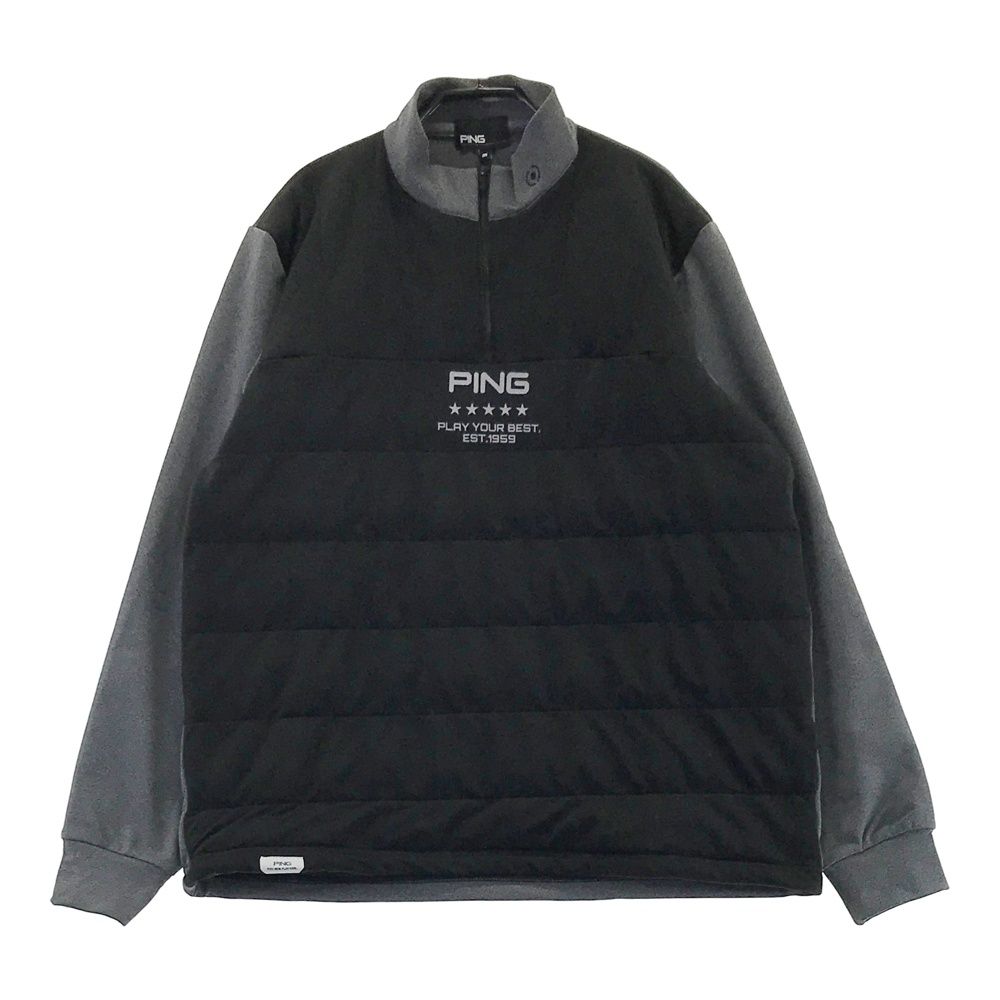 サイズ M PING ピン 2025年モデル ハーフジップ 中綿ジャケット ブラック系 240101529436 ゴルフウェア メンズ ストスト