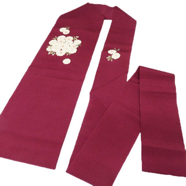 平和屋着物○九寸名古屋帯 紬地 型染 舞花文 正絹 逸品 DAAY1280ps