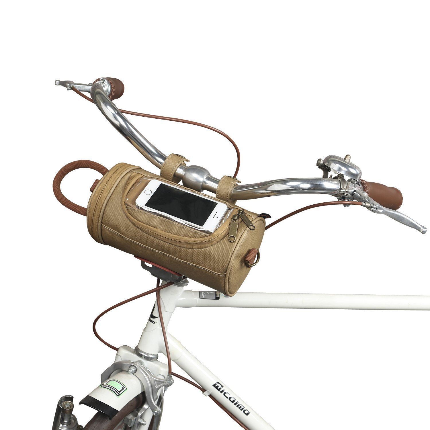 透明スマートフォンポーチ サイクルバッグ フロントバッグ 自転車 ハン