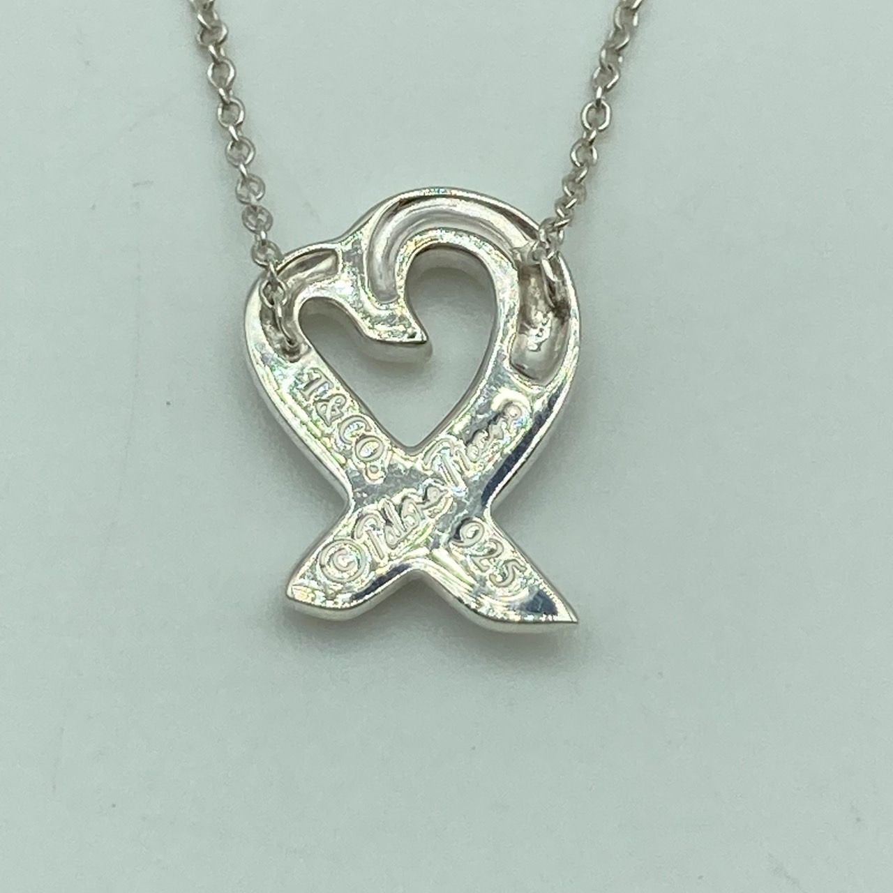 ティファニー Tiffany ネックレス ラビングハート シルバー 925 銀 TIFFANY&Co. ティファニー ラビングハート ペンダント