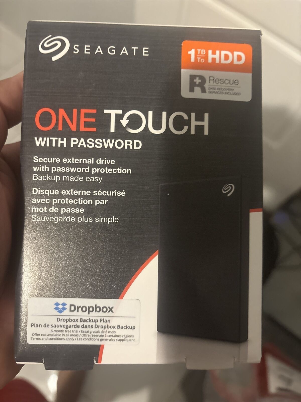 Seagate 1TB Touch Ptable ハード ドライブ B 3.0 モデル STKY1000400 ブラック