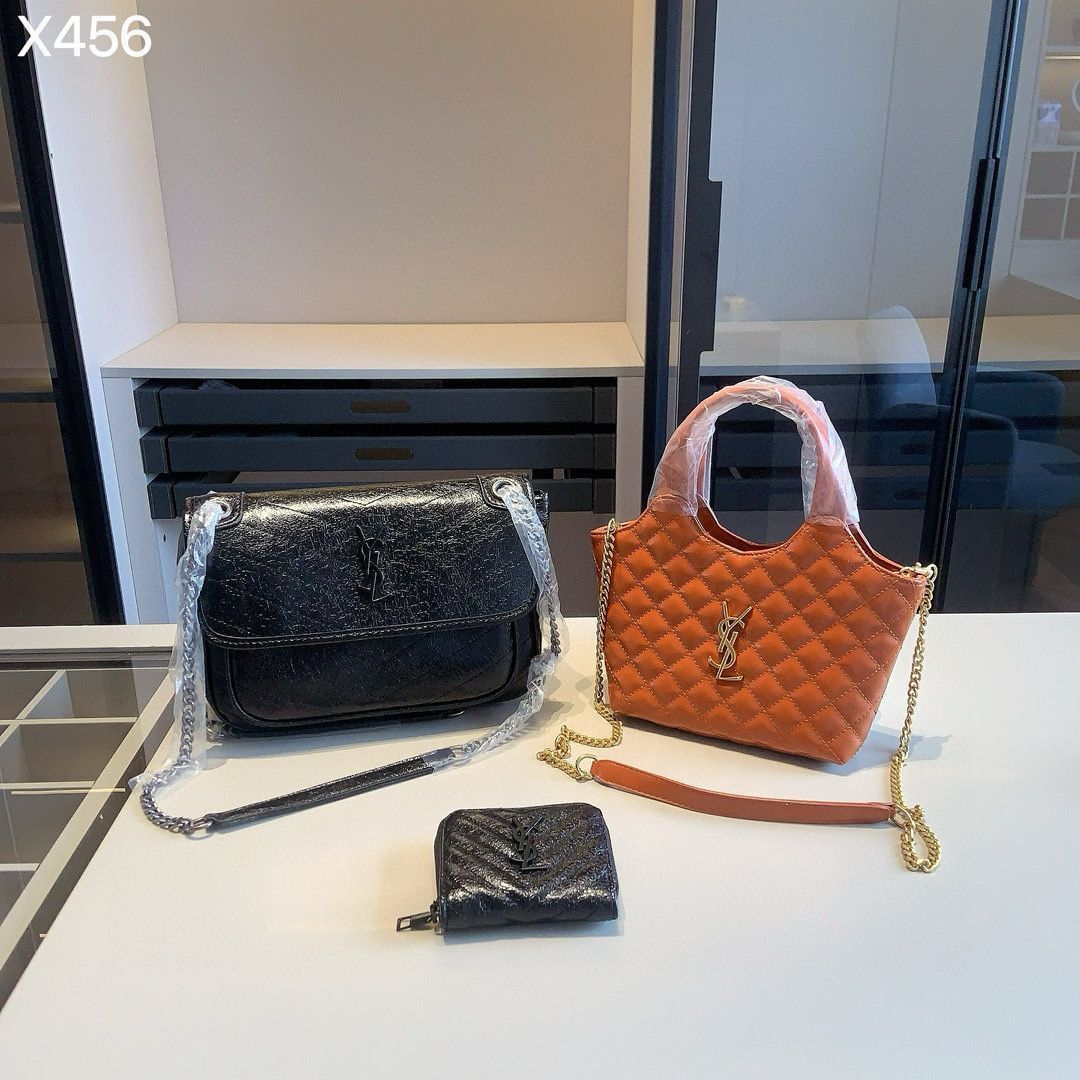 今日 YSL シリーズセットバッグ ルルーチェーンバッグ＆ウォレット 超 なセット | -WT0輸入
