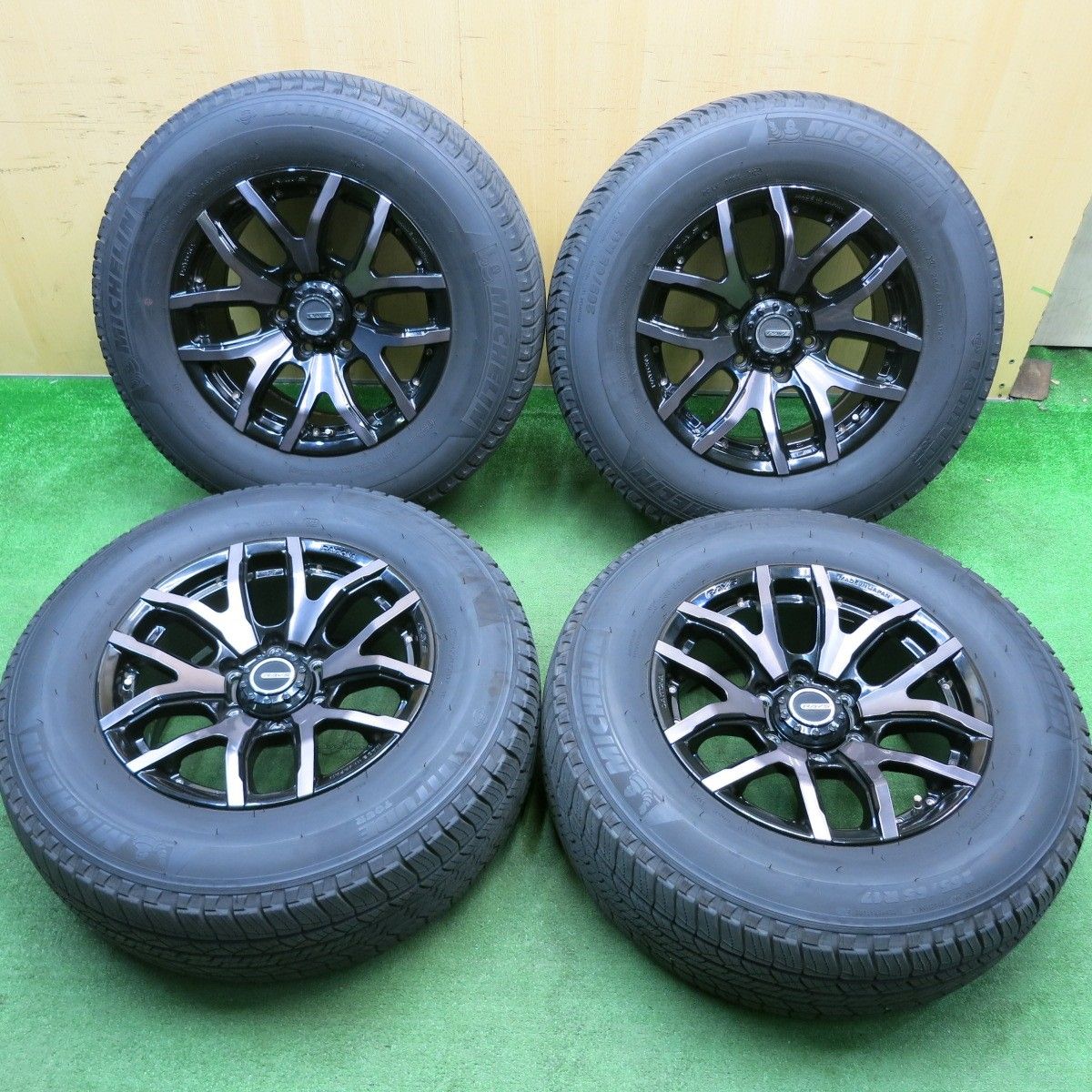 バリ溝 22年 キレイ 9分 RAYS DAYTONA FDX-F6 265|65R17 ミシュラン LATITUDE TOUR レイズ デイトナ 17インチ PCD139.7|6H 5050210HAノ