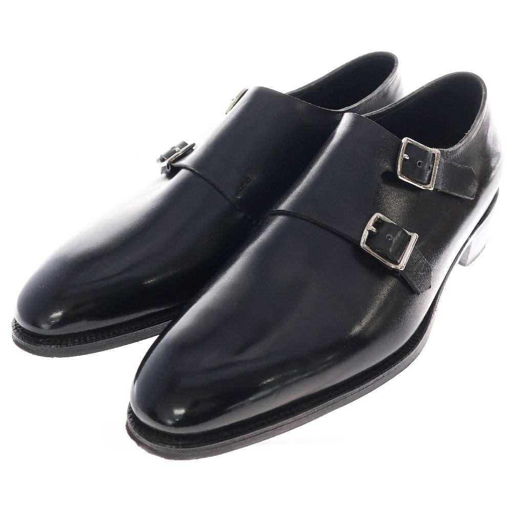 【美品】ジョンロブ　革靴　2010年 イヤーモデル　ダブルモンク　7E　ブラック 美品】ジョンロブ 革靴 2010年 イヤーモデル ダブルモンク 7E ブラック