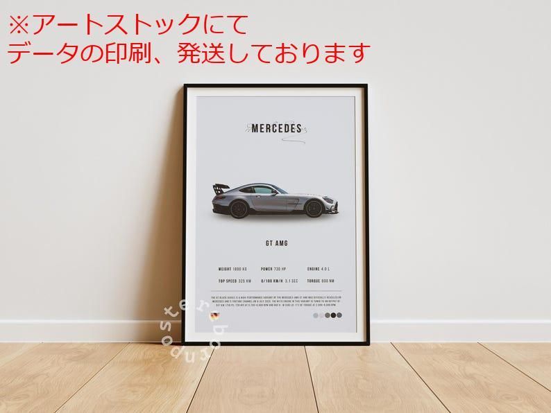 らてすページ mz ポスター A1 サイズ 購入 (~A4まで対応可) メルセデス GT AMG 2020