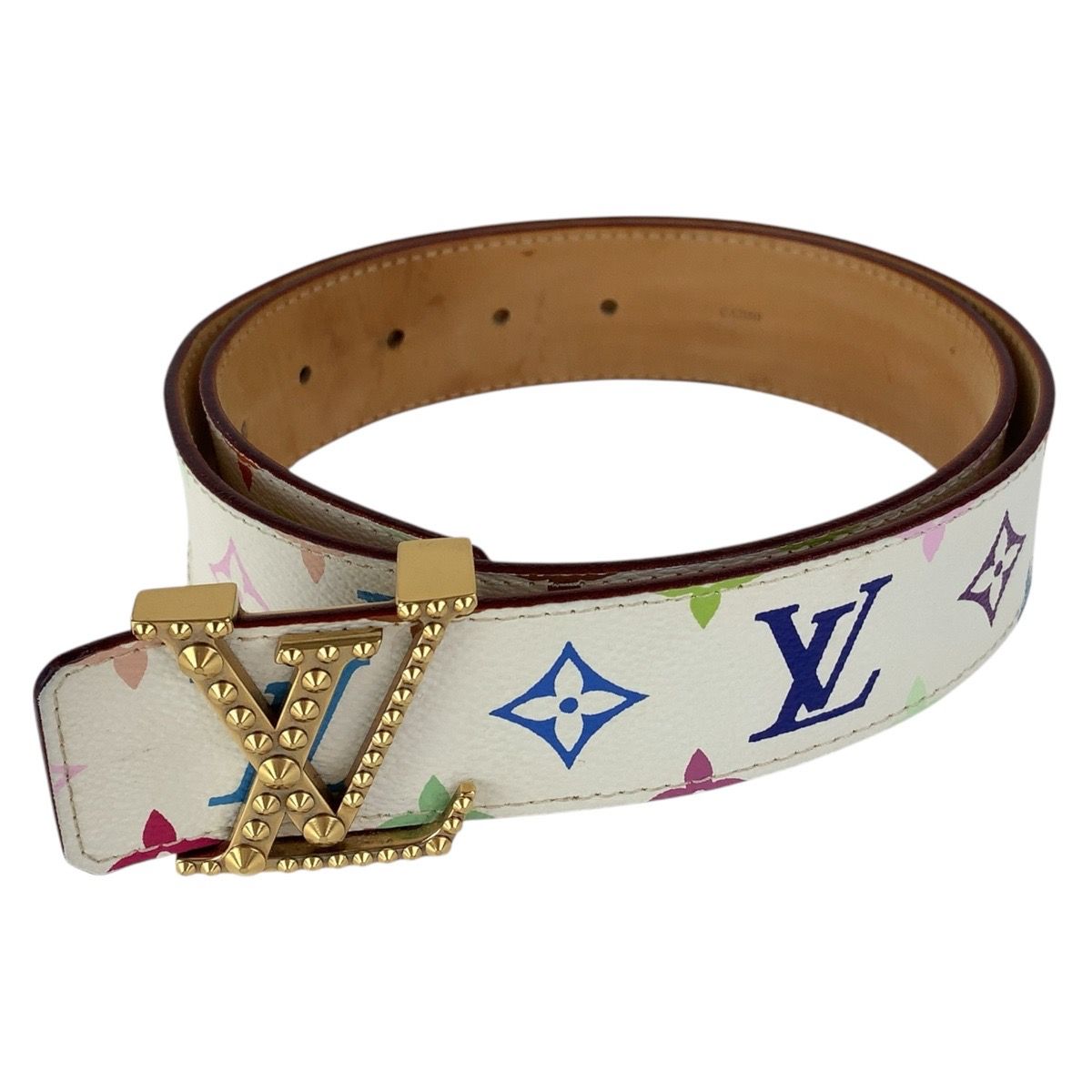 【美品】VUITTON　ベルト　サンチュール　マルチカラー　モノグラム　LVロゴ 楽天市場】ルイ ヴィトン LOUIS VUITTON ベルト モノグラム