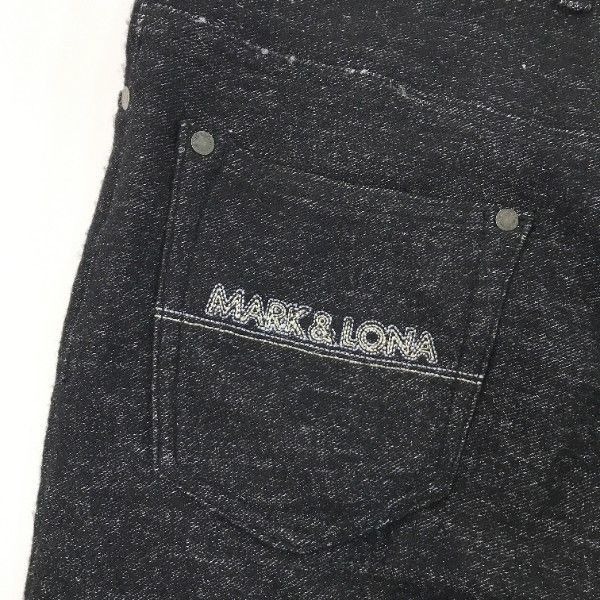MARK&LONA マークアンドロナ ウール混 パンツ スカル ブラック系 S