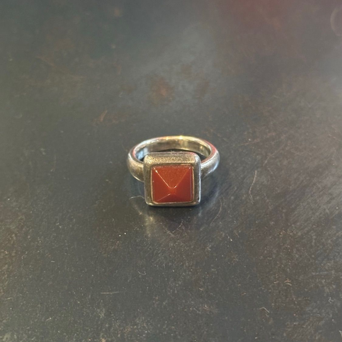 SILVER925 ORENGE STONE RING/シルバー/リング SILVER925 ORENGE STONE RING/シルバー/リング