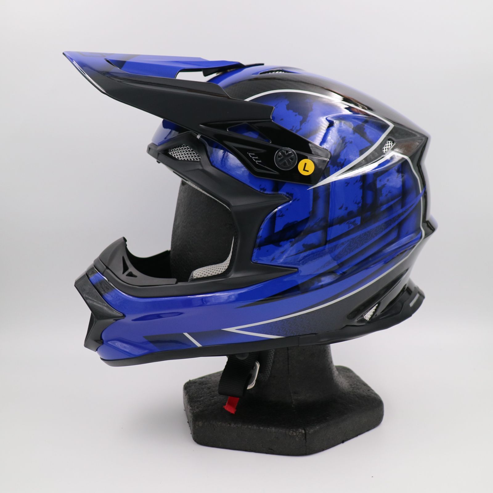 ZEALOT マッドジャンパー2 CARBON HYBRID GRAPHIC BLUE Lサイズ MJC0013 オフロードヘルメット