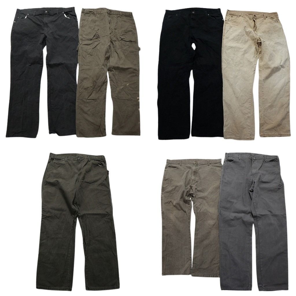 古着卸 ディッキーズ Dickies ダック ペインター パンツ 7枚セット メンズ 40 ダブルニー ワーク ツールポケット 古着 NB9805