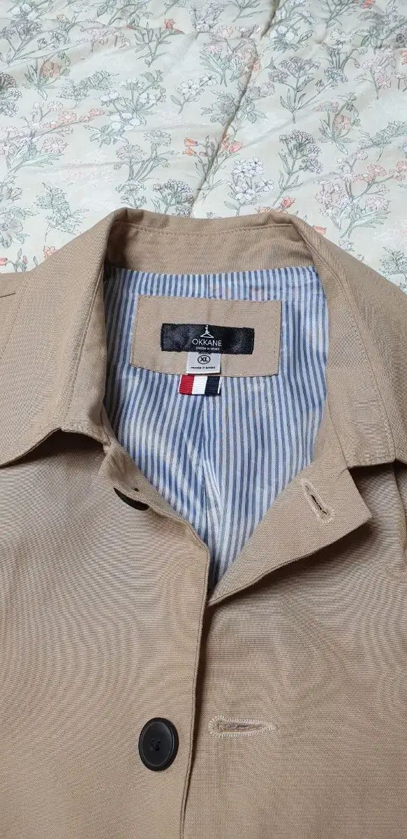 OKKANE メンズ トレンチ コート XL ベージュ WWW_WOWDIGSITE_COM