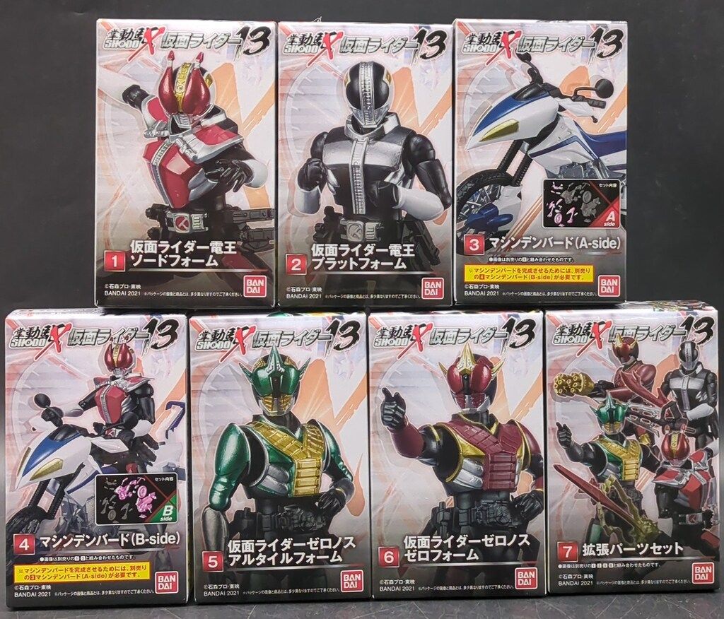 ☆♪☆♪SHODO－X 仮面ライダー13 全7種セット 電王 ソードフォーム