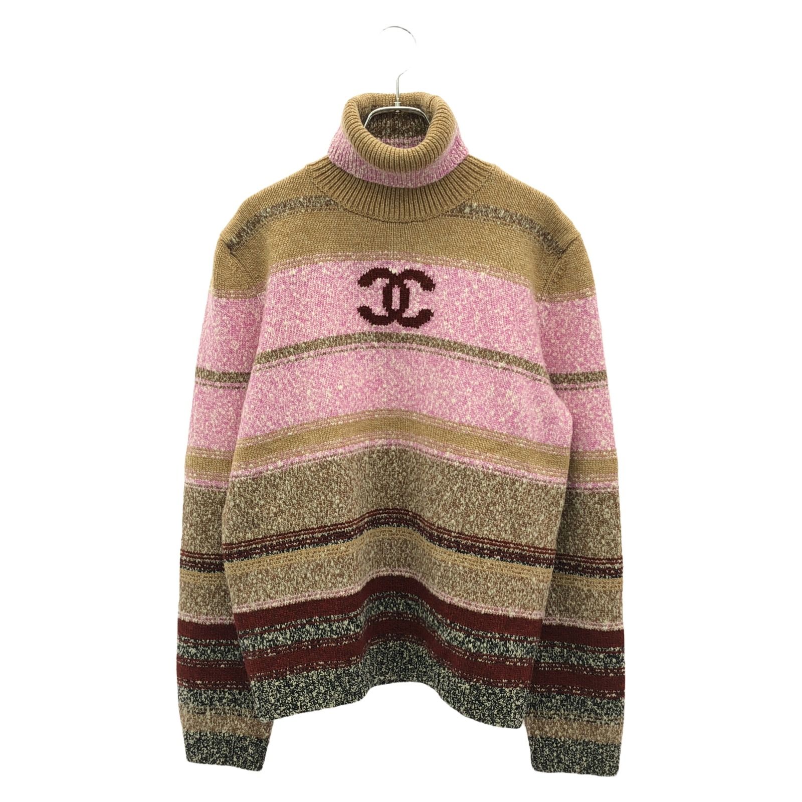 安安合同会社　シャネル ココ セーター　ニット CHANEL シャネル ニット ココネージュ タートルネック マルチボーダー