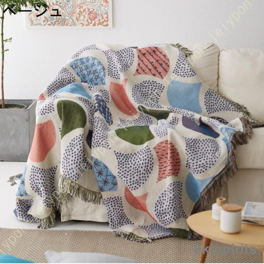 マルチカバー バリ織り 厚手 90×150cm インド綿100％ アジアン