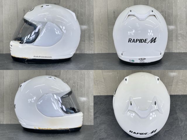Arai Rapide ヘルメット ホワイト グローブ付き　中古品 2025年最新】Yahoo!オークション -アライ rapideの中古品・新品