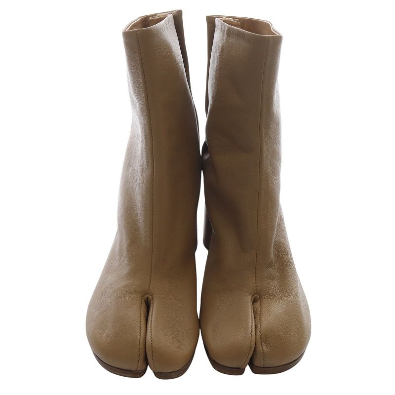即発 MM6 Maison Margiela ショートブーツ ブラウン 37 23,5cm革 即発 MM6 Maison Margiela ショートブーツ ブラウン 37 23，5cm革