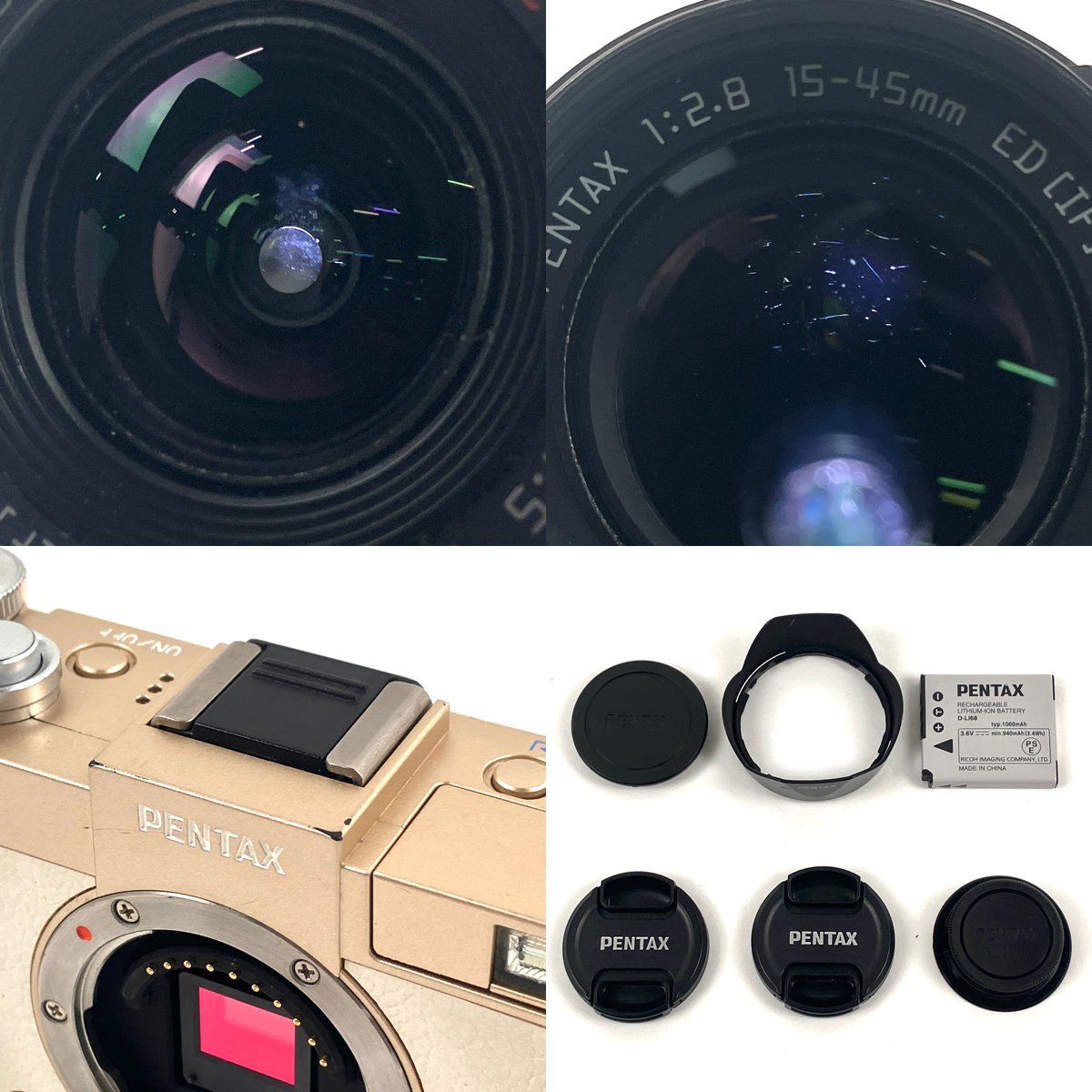 x*J様 PENTAX Q-S1 ミラーレスカメラ 本体 標準/ダブルズームレン ペンタックス Q-S1 ダブルズームキット ピュアホワイト×クリーム