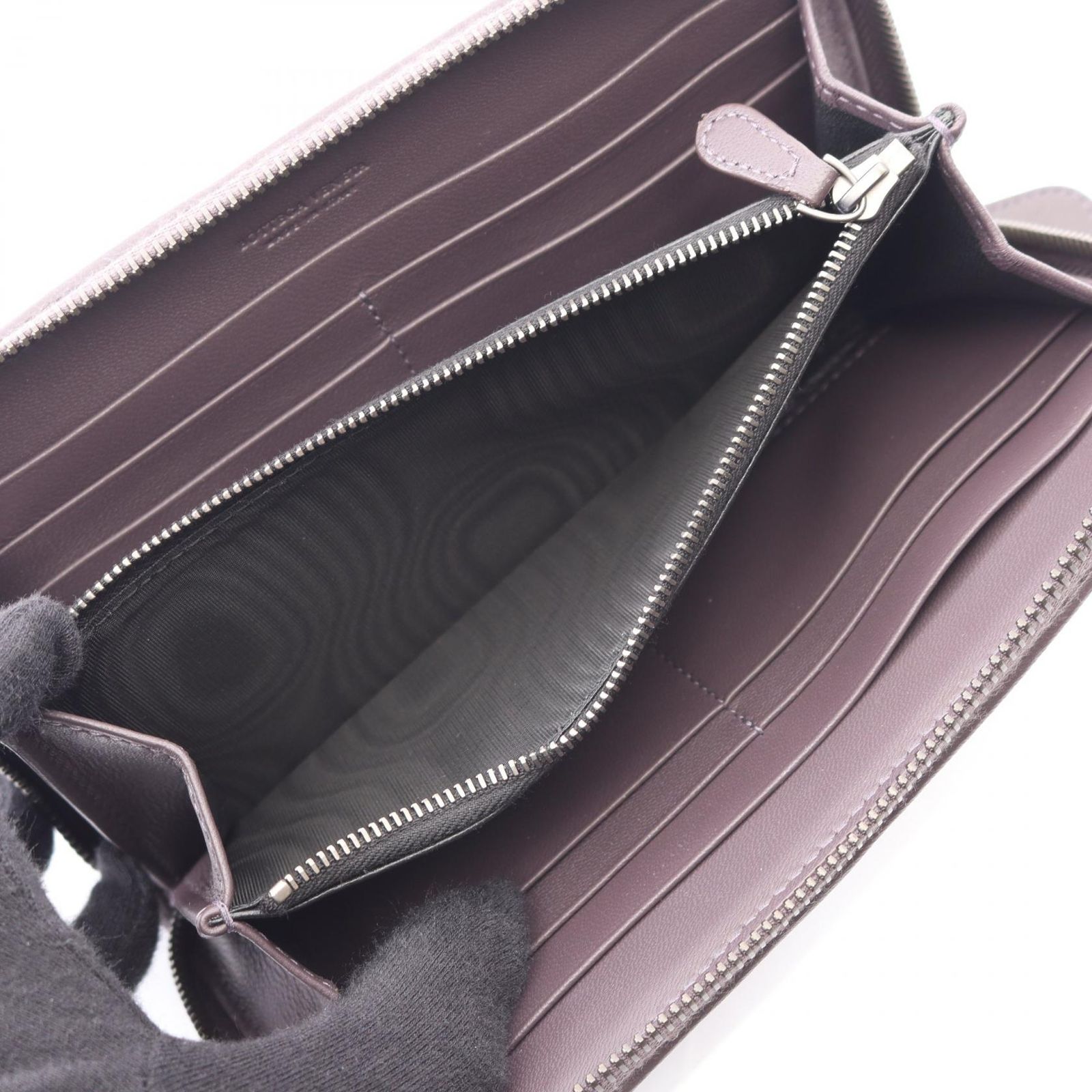 パープルブラウン レザー