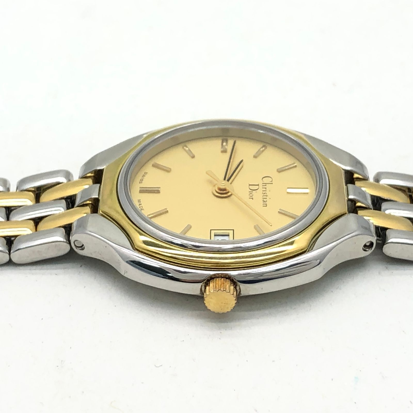 ★Christian Dior クリスチャンディオール腕時計 3001 稼働品 クリスチャン ディオール 3001 腕時計 デイト レディース 稼働品