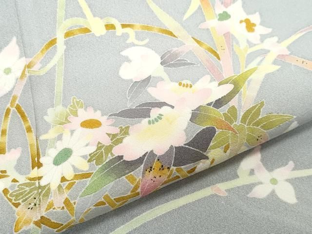 専用です★逸品　京加賀友禅作家　百貫石峰　一つ身着物、被布 s1839_1.jpg