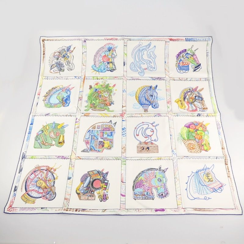姫路東店 HERMES | エルメス ハンカチ カレ90 シュヴァロスコープ 135