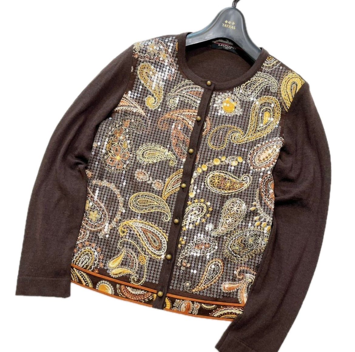 【SALE／55%OFF】 ばら LEONARD レオナール スタンドカラー 花柄 保温 ジャケット・アウター