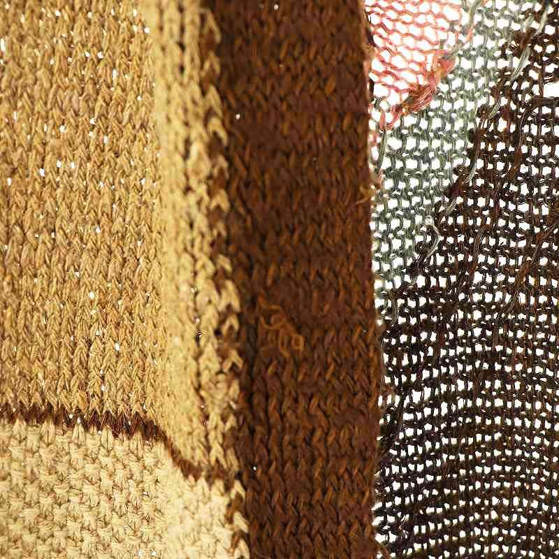 ラルフローレン RALPH LAUREN HAND KNIT ネイティブ柄 シルクリネンカーディガン ニット ロング XS/S ベージュ /HK ■OS ■SH レディース ラルフローレン RALPH LAUREN HAND KNIT ネイティブ柄 シルク