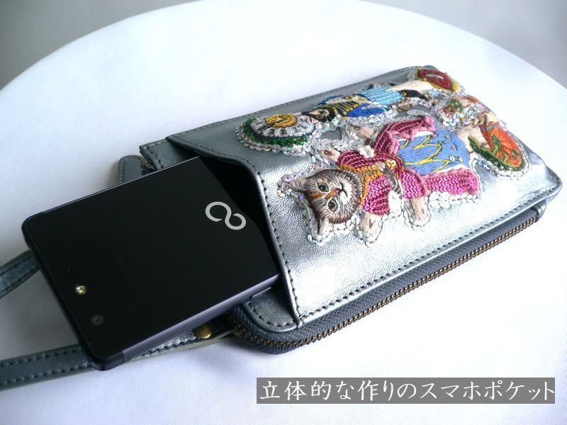 tamao world タマオワールド スマホ ショルダーバッグ 財布 ペーパー 