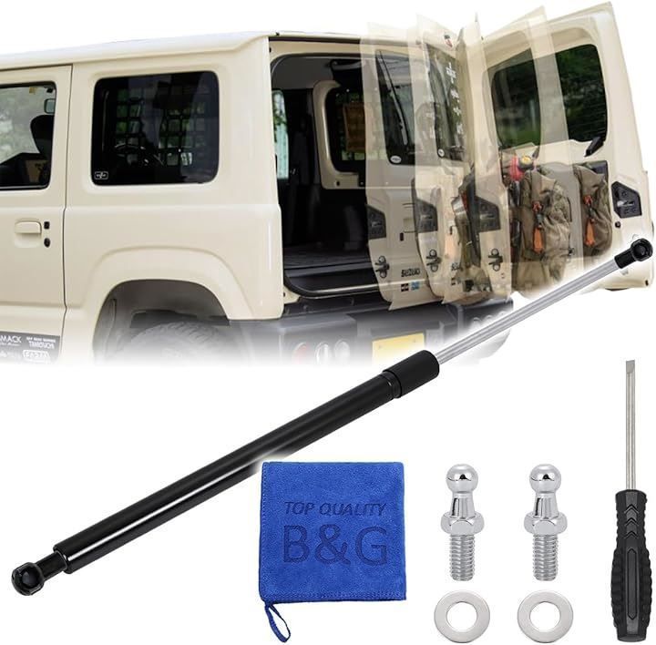 新品TOP QUALITY B＆G 改良型/利便性ぐ～んっとUP。 フリーストップドアオープナー ドアを必要な分だけ開けられる バックドアダンパー jimny ジ