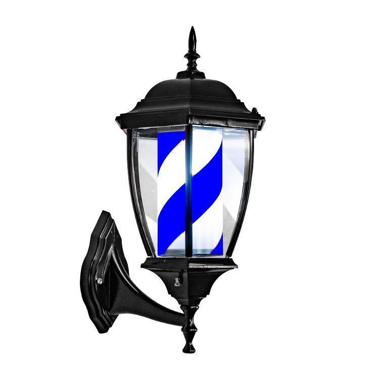 LED 灯理髪店の柱