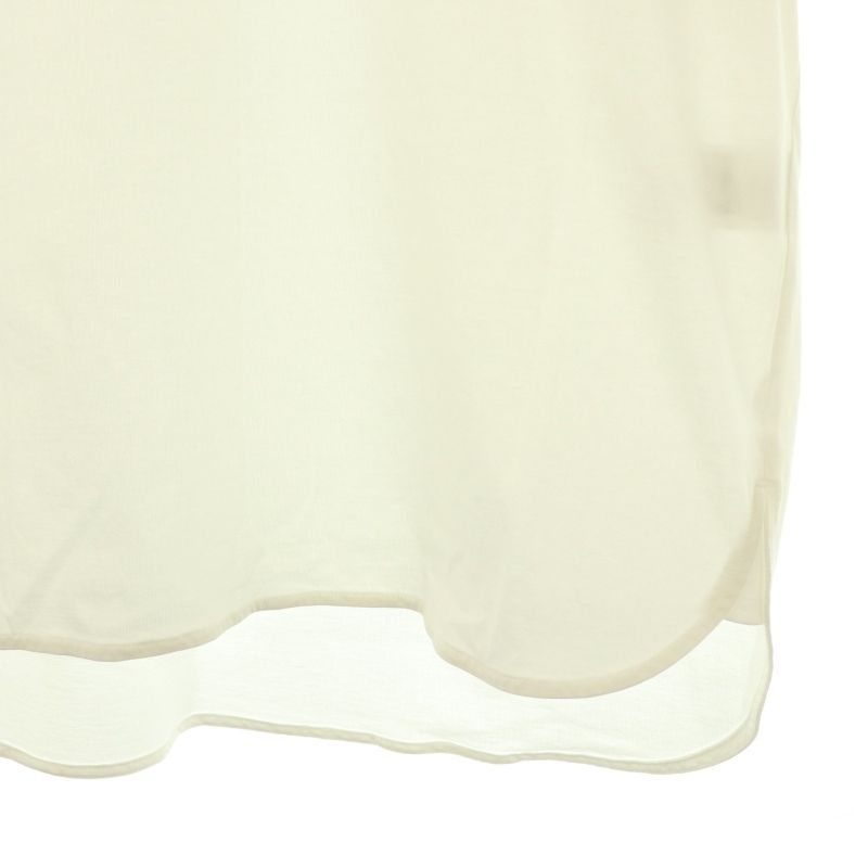 【新品未使用】yori ヨリ　チャンキーヘムラウンドTee オフホワイト 美品】yori チャンキーヘムラウンドTeeカットソー オフホワイト