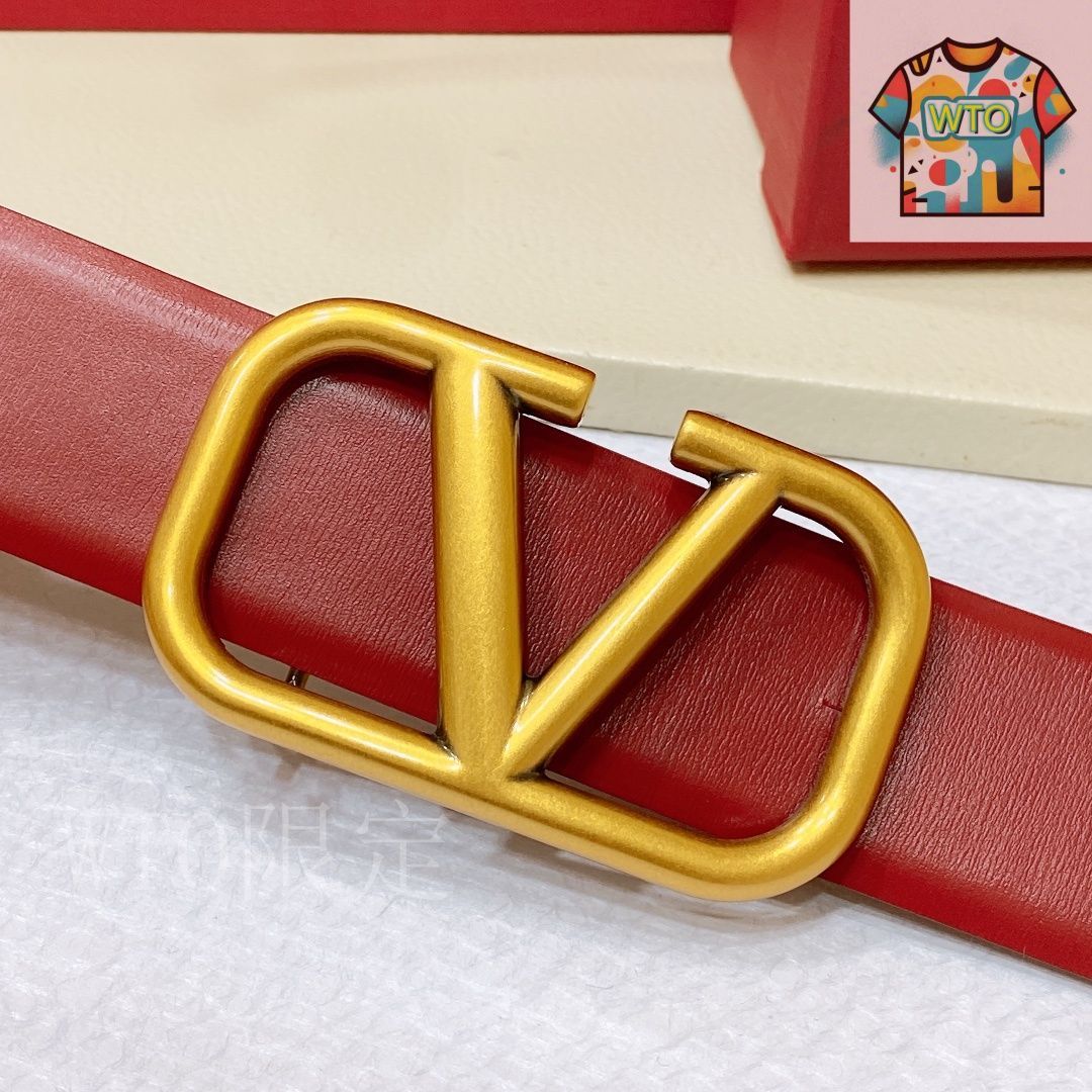 送料込/関税込■VALENTINO■VLogo Signature 装飾レザーベルト 今日特価】VALENTINO GARAVANI VLOGO SIGNATURE レザーベルト-3