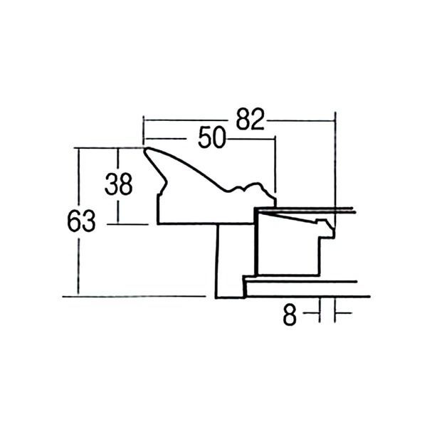 高級油絵額・キャンバス額・豪華油絵額・模様油絵額 □F20号（727×