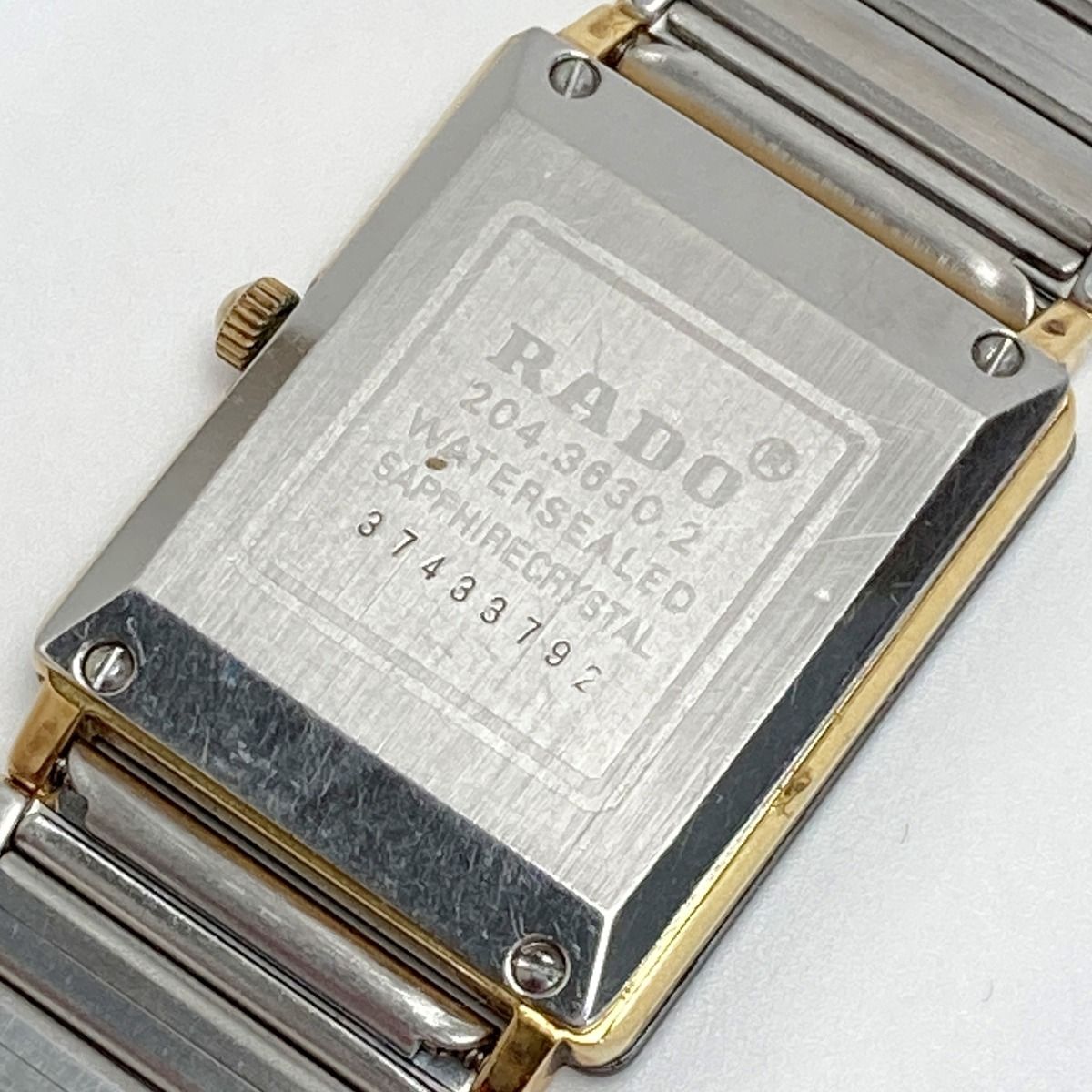 RADO ラドー フローレンス 204.3630.2 クオーツ 稼働 ゴールド RADO ラドー フローレンス 2Pダイヤ 204.3630.2 ゴールド