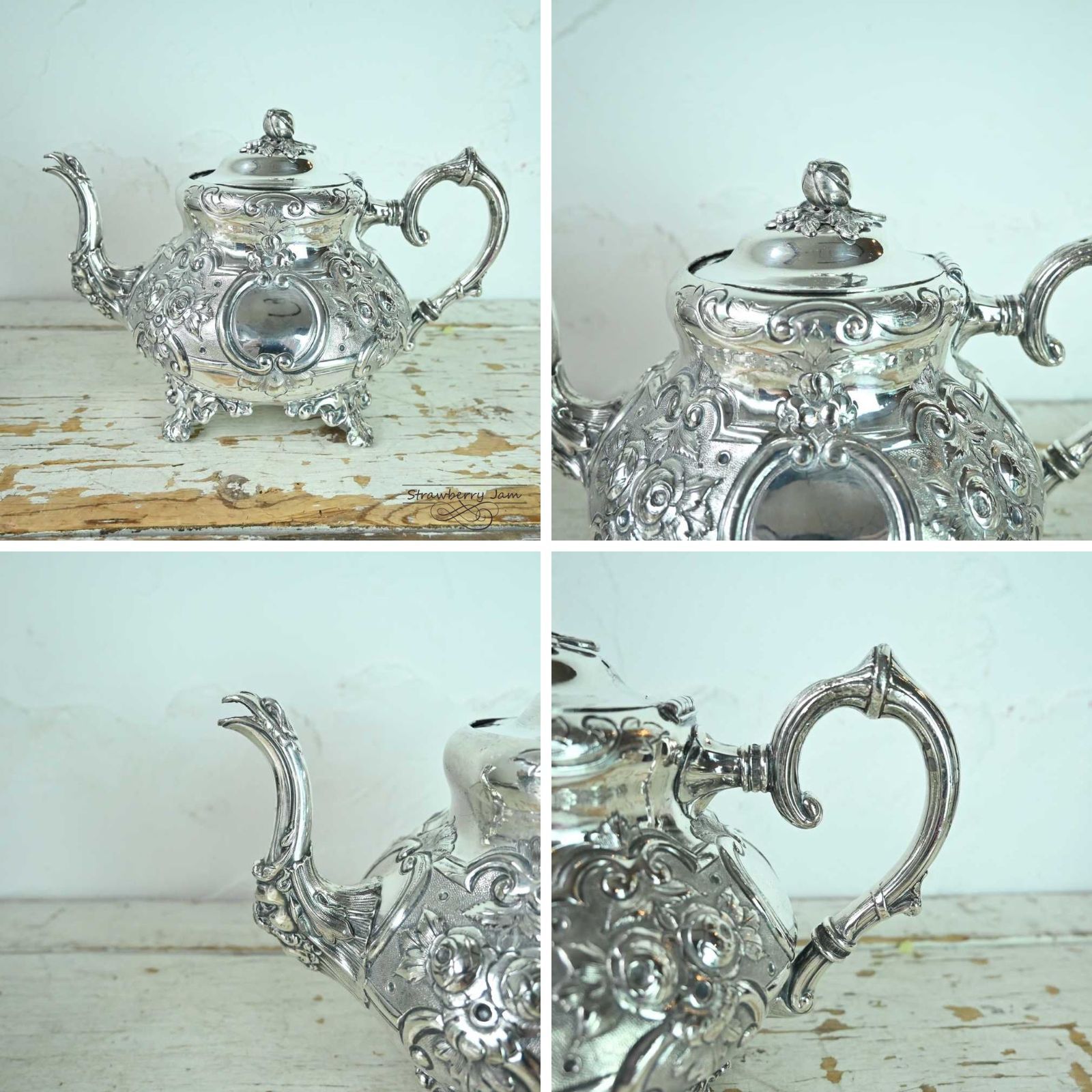 L3705-548 英国アンティーク シルバープレート シルバー ポット ティー